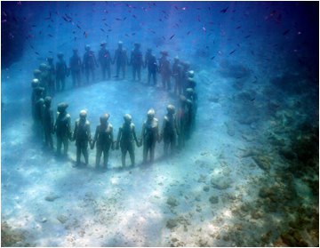 Museo Subacuático de Arte Underwater Statues