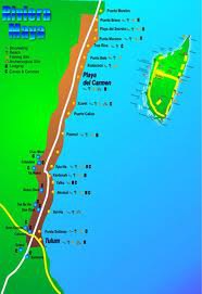 Playa del Carmen Map