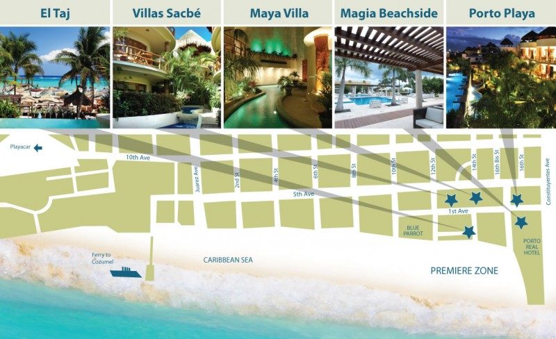 map of Laura's Beachfront Condos